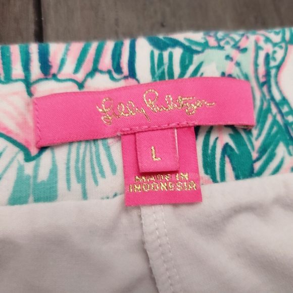 Lilly Pulitzer Madison Skort, Bright Agate Green Colorful Camelflage, Large - Picture 6 of 8